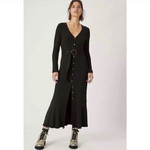 Anthropologie Elsa Dress, Black, XL